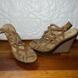 Bucco Wedge Sandals